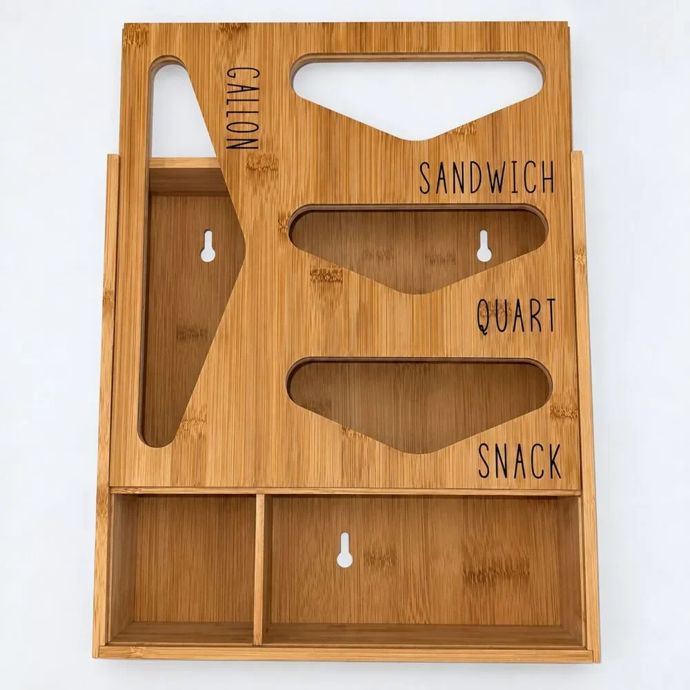 Huntington Home Bamboo Bag Organizer